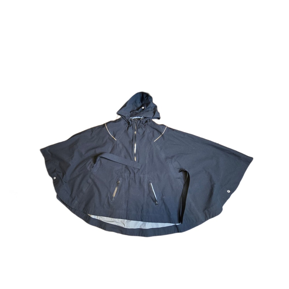 Lululemon Oversized Rain Cape Poncho Black Techwear Gorpcore Archive Commuter
